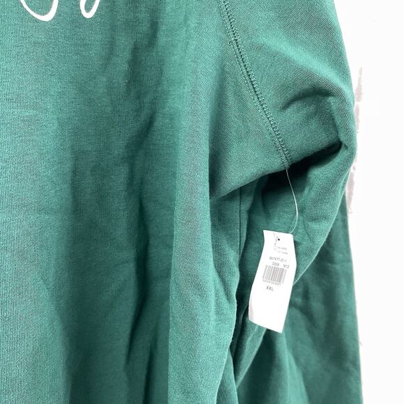 Not So Ugly Christmas Sweater Bring The Joy Green Gold XXL Cozy Crewneck NWT - Picture 4 of 7